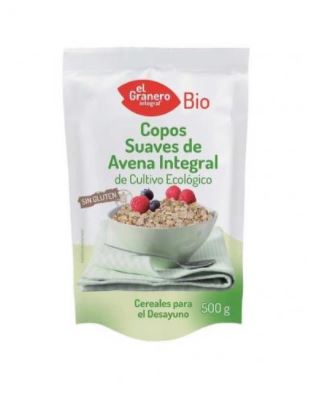 Imagen de copos de suaves de Avena Integral de cultivo ecológico El Granero Bio